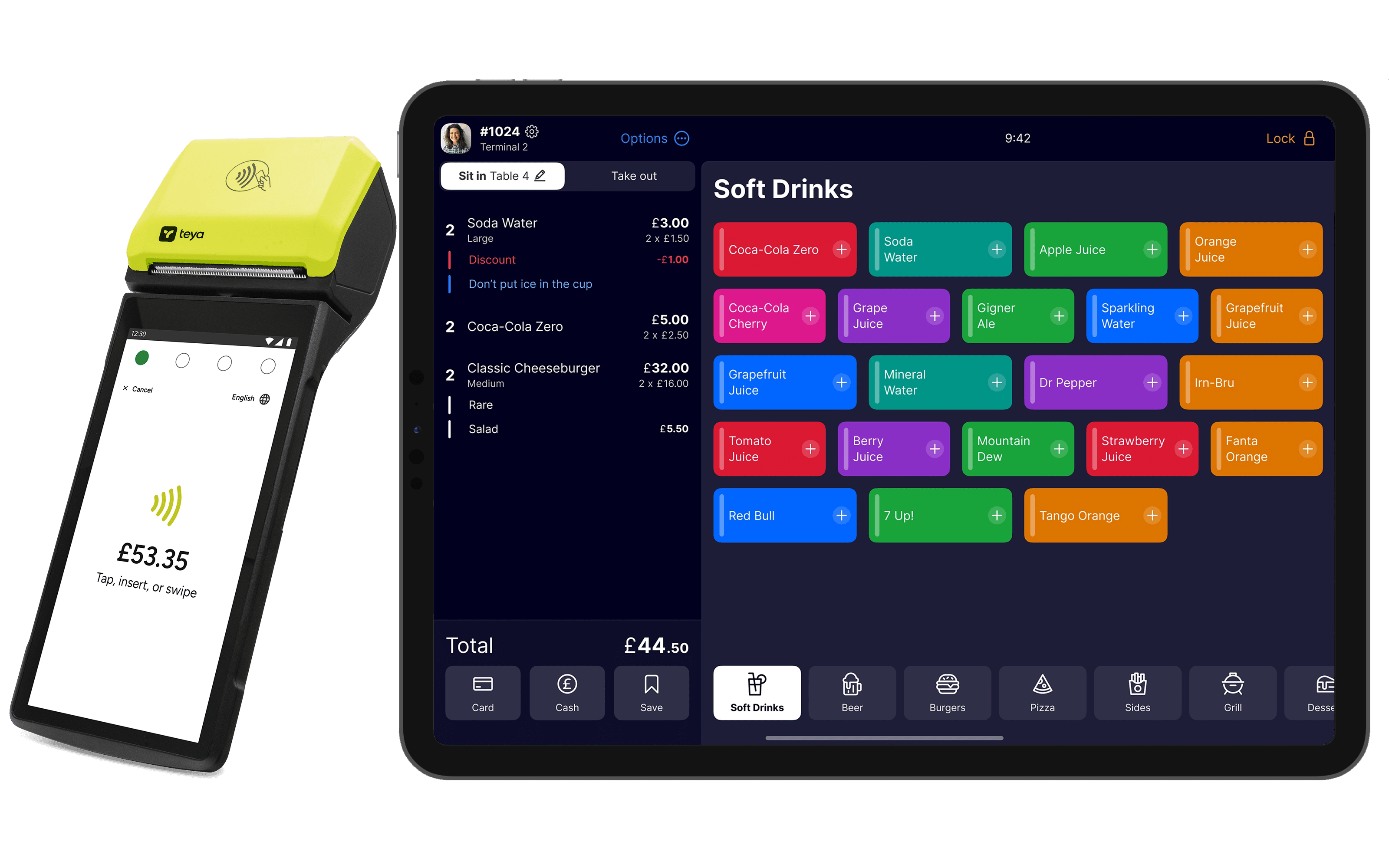 Seamless is the all-in-one POS system built for cafes.